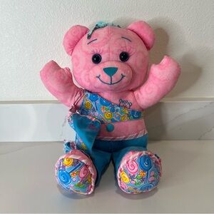 Vintage Doodle Bear Plush Pink Blue Outfit 2004 Edition Stuffed Toy 15"
